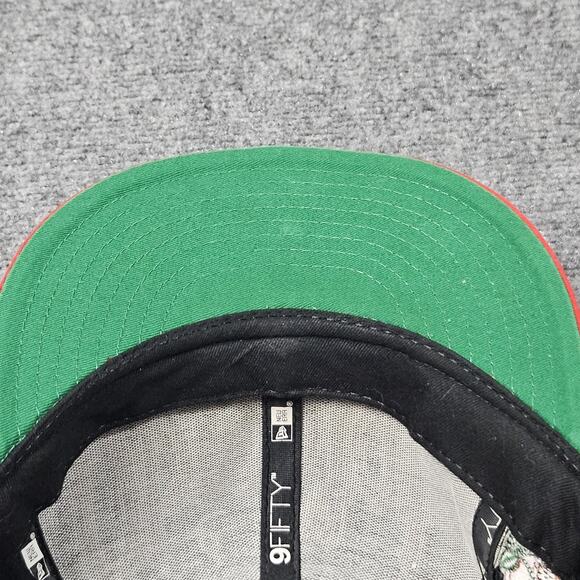 Ohio State Buckeyes New Era 9Fifty Snapback Hat Black Red Script Logo - Picture 6 of 6
